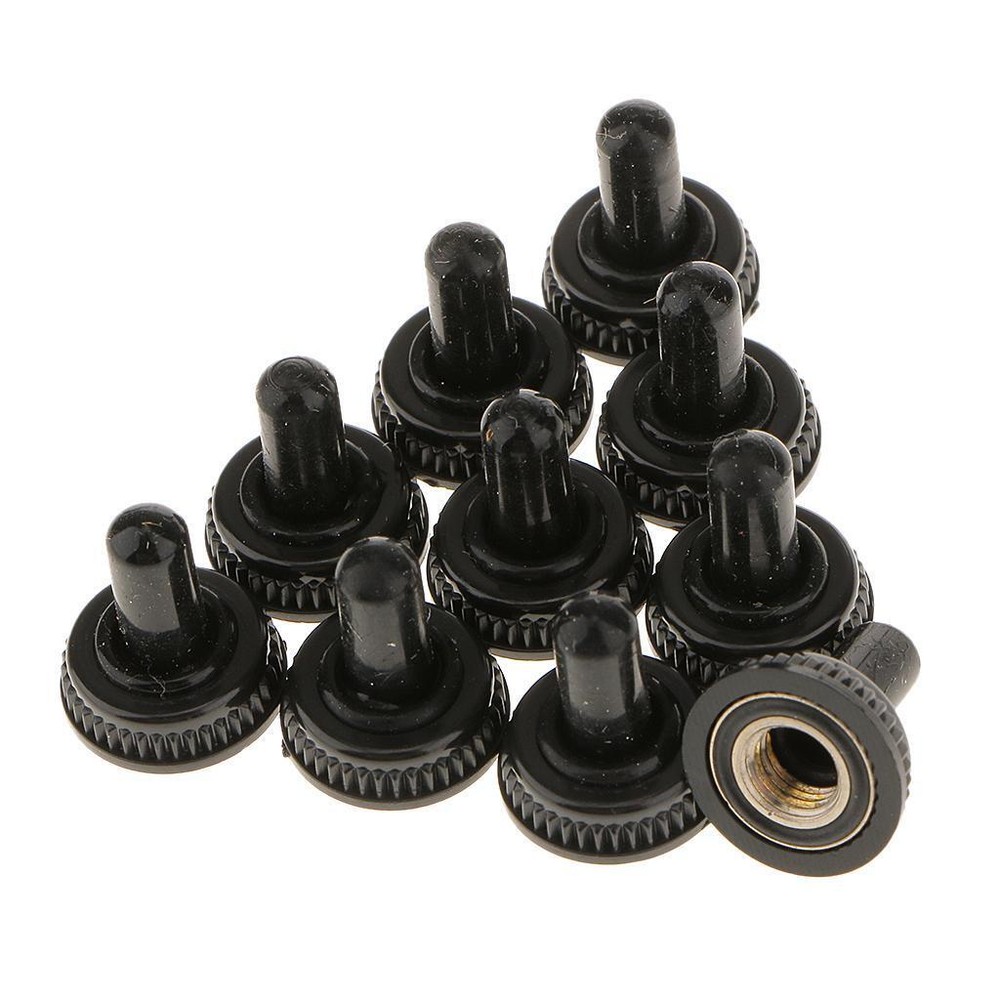 10 Black Toggle Switch Waterproof Boot