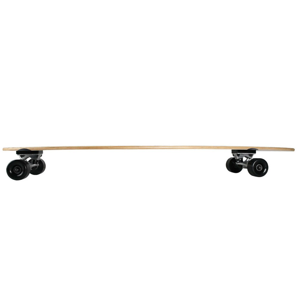 Krown - Pin Tail Green Flame Longboard