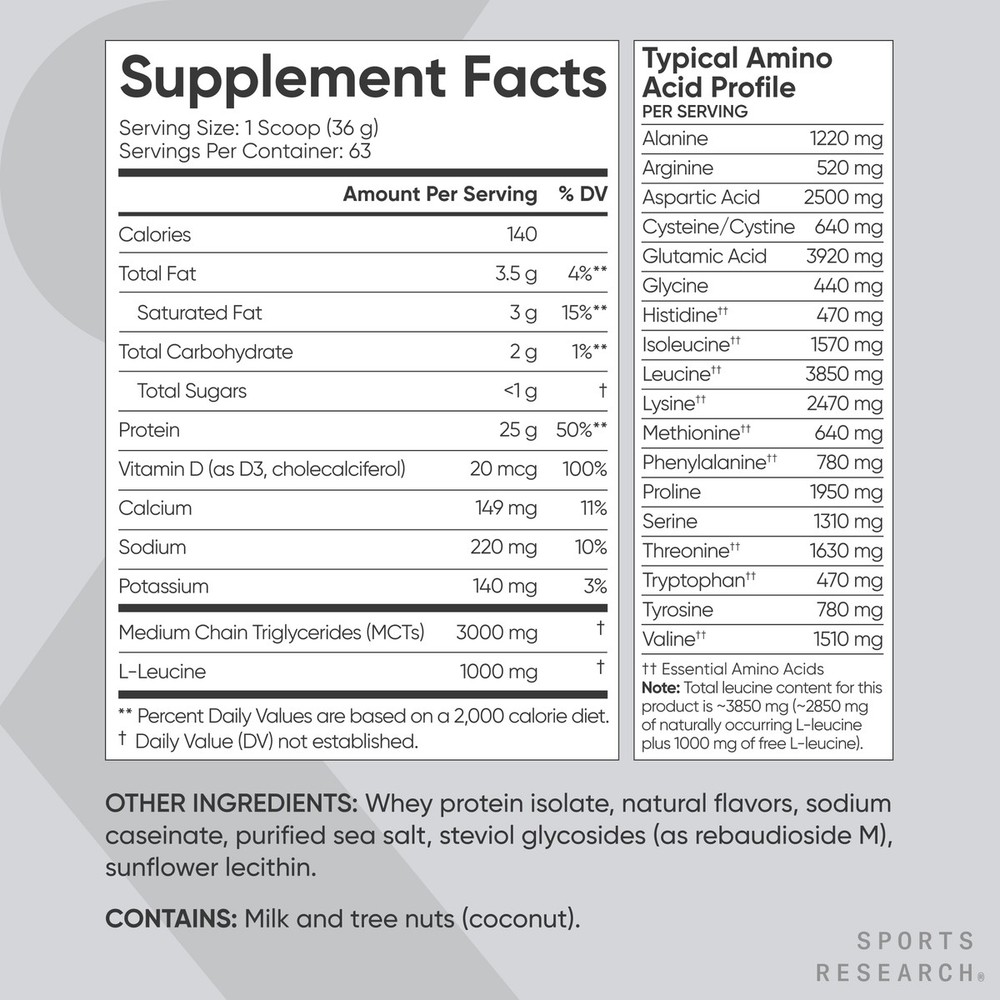 Whey Protein Isolate Vanilla (63 Servings) - 5lbs