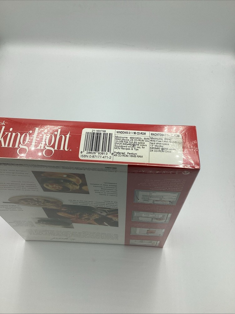 MasterCook Cooking Light Version 4.0 CD Rom for Windows and Mac - SEALED