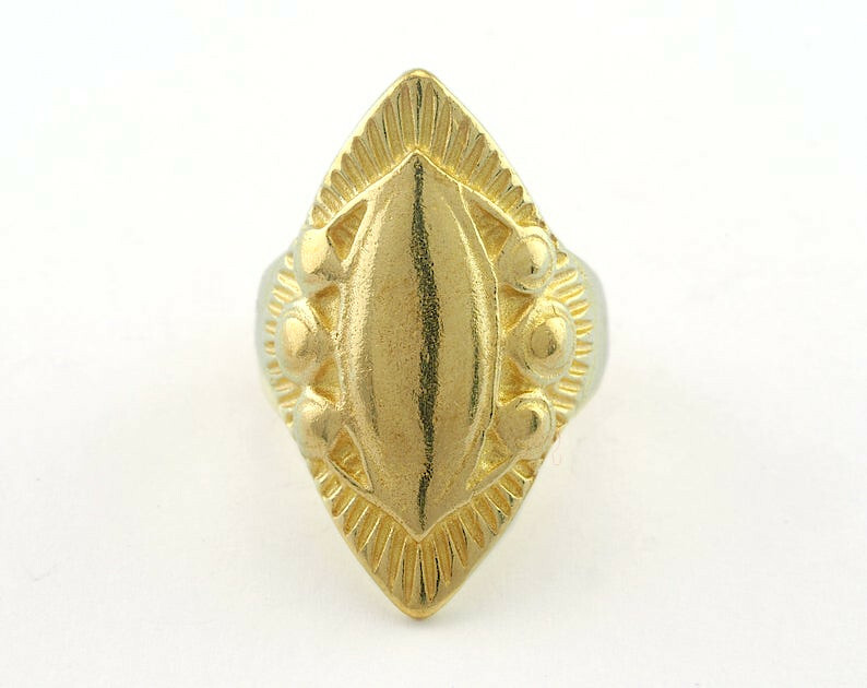 Adjustable Ring Raw Brass 31mm (17.5mm 7US inner size - Adjustable ) 3323