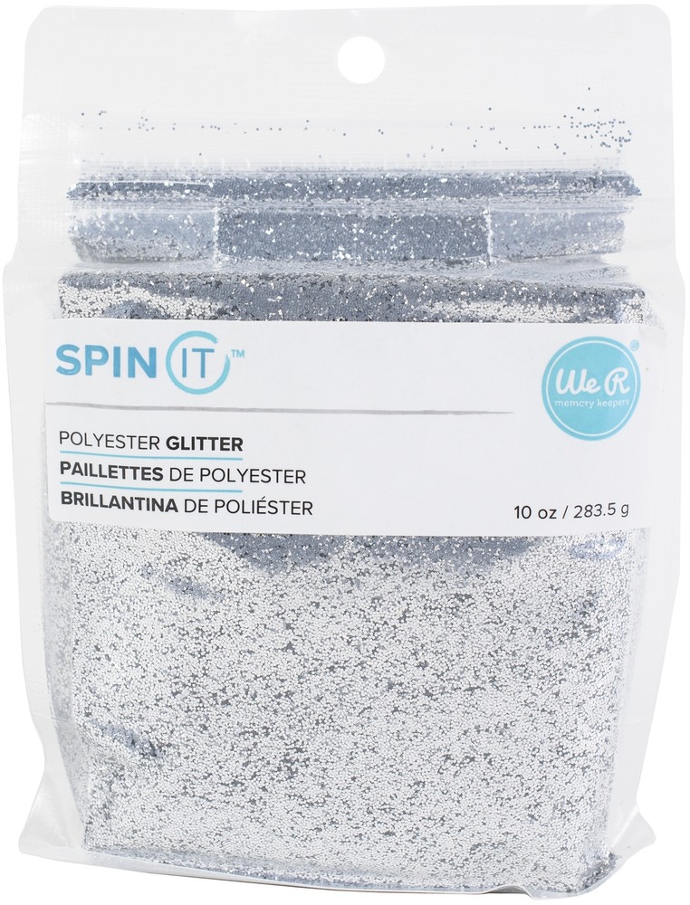 We R Memory Keepers Spin It Fine Glitter 10oz-Silver