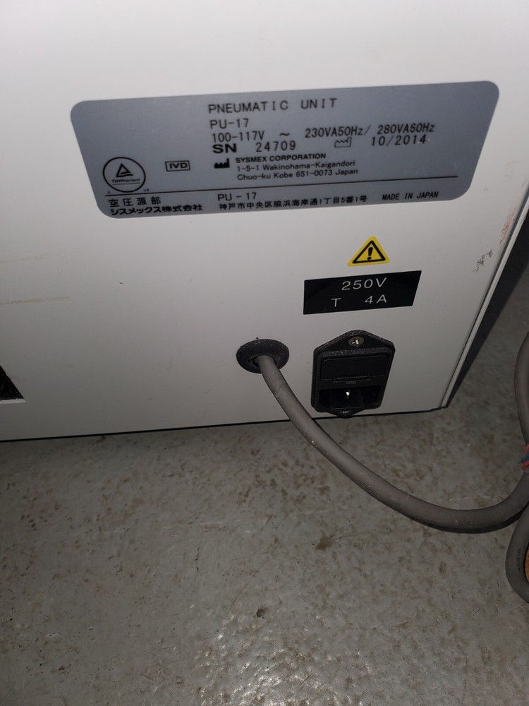 Sysmex PU-17 Pneumatic Unit Only