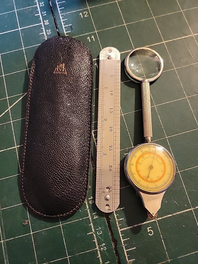 Vintage Map Measurer Kit