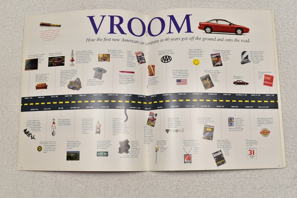 1995 SATURN SALES BROCHURE