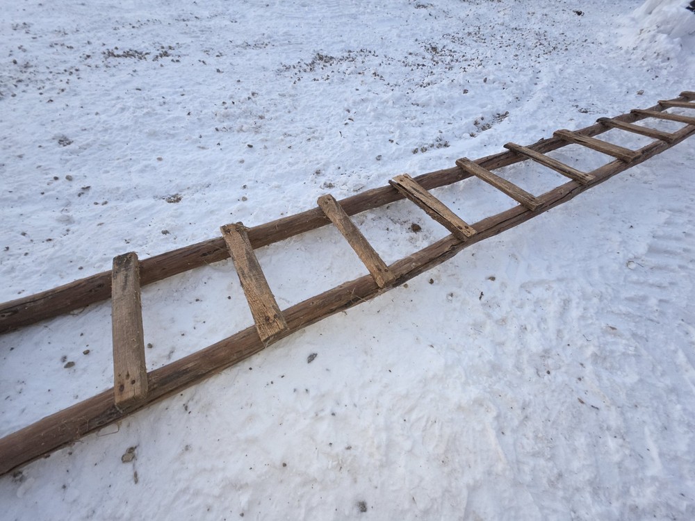 Antique Barn Ladder