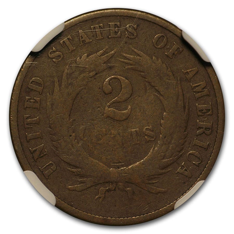 1872 Two Cent Piece VG-8 NGC