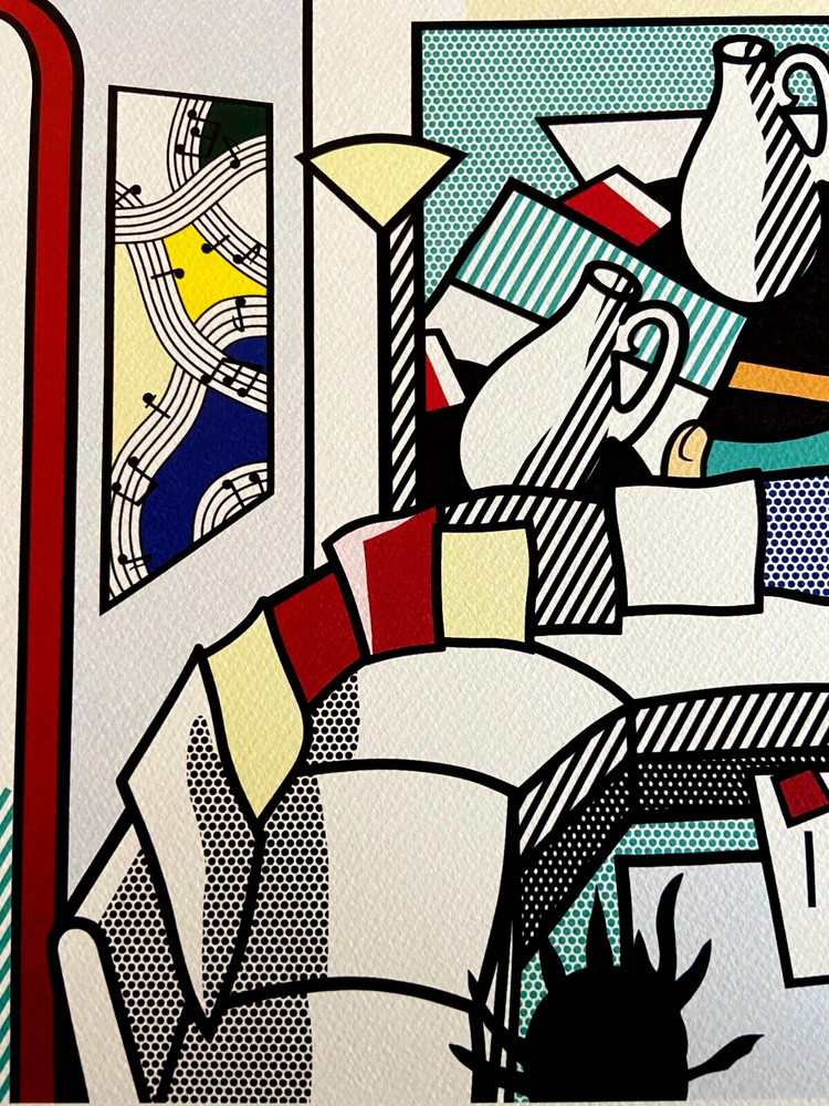 Roy Lichtenstein Lithograph Original Signed Numbered (Jasper Johns)