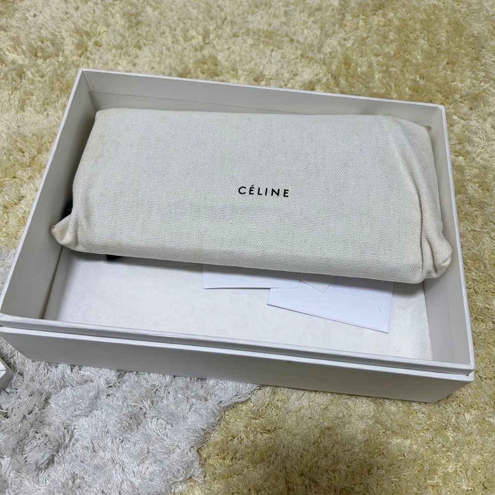 Celine Gray Long Wallet From Japan