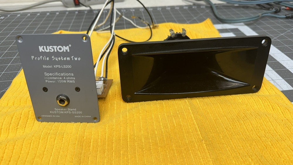 Kustom Horn Tweeter Driver W/ Crossover Works Great Pull From KPS-LS200 🔥🔥