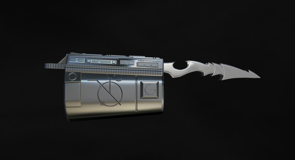 Predator Gauntlet Forearm Right, two versions - File STL-OBJ for 3D printing -