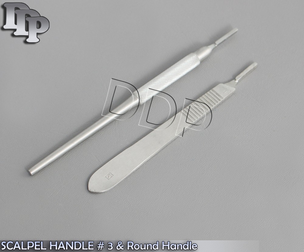 SCALPEL HANDLE # 3 & Round Handle