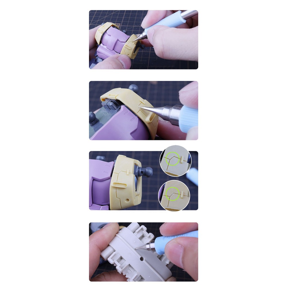 Modeling Scriber Tool Military Model Engraved Needle Pen With Grinding Stone E