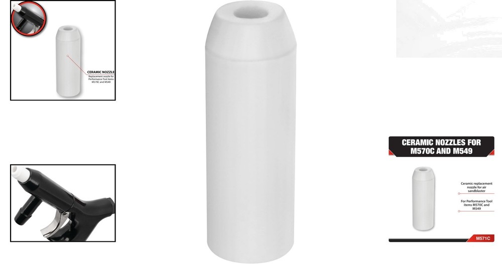 Precision Ceramic Nozzles for M570C Sandblaster - Durable & Easy Installation