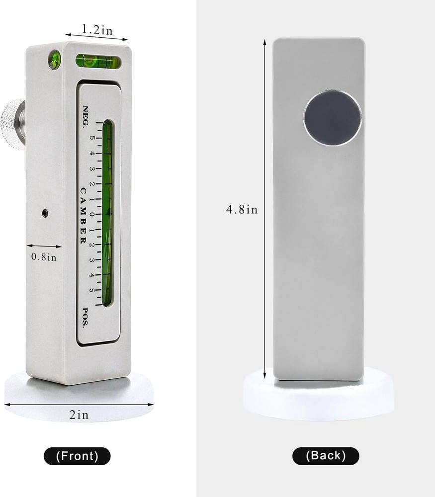 Adjustable Magnetic Gauge Tool for Precision Wheel Alignment - Durable & Compact