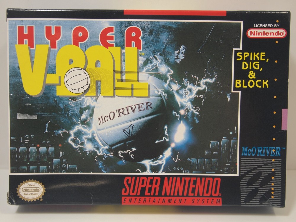 Hyper V-Ball (Super Nintendo | SNES) Authentic BOX ONLY
