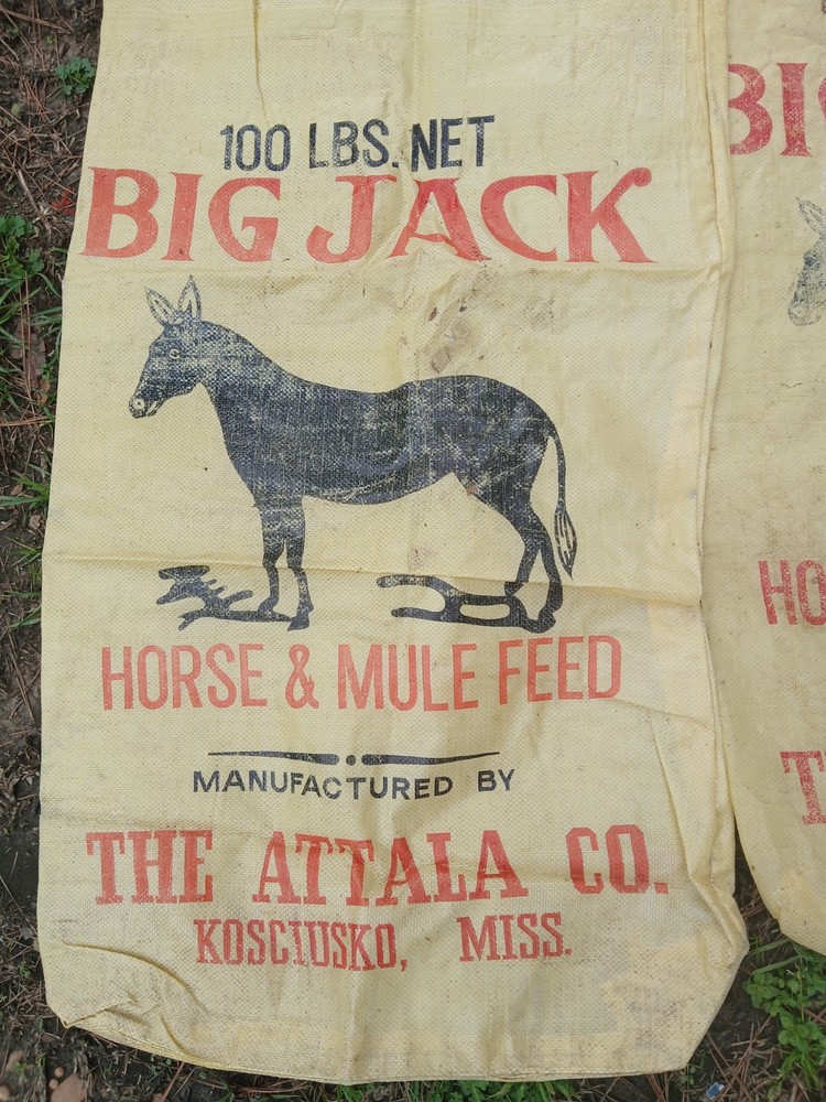 VINTAGE BIG JACK FEED SACK