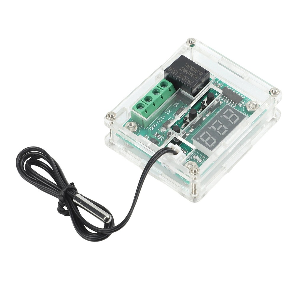 DC 12V Thermostat Temperature Controller Switch Board Red Digital Display & Case