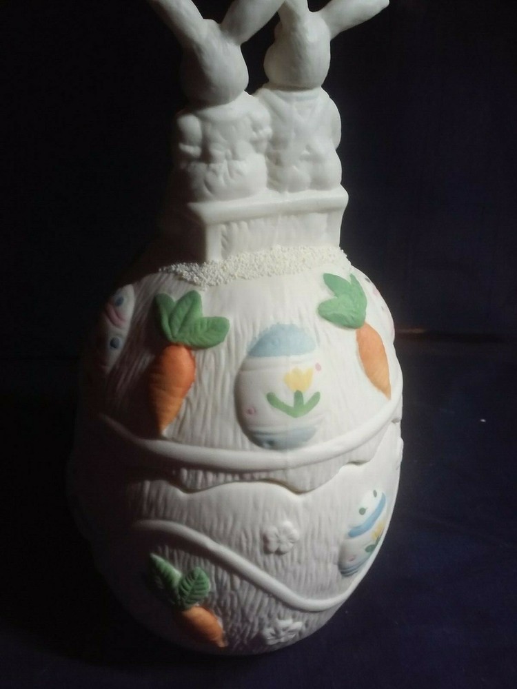 Ceramic Bunny Easter Dish