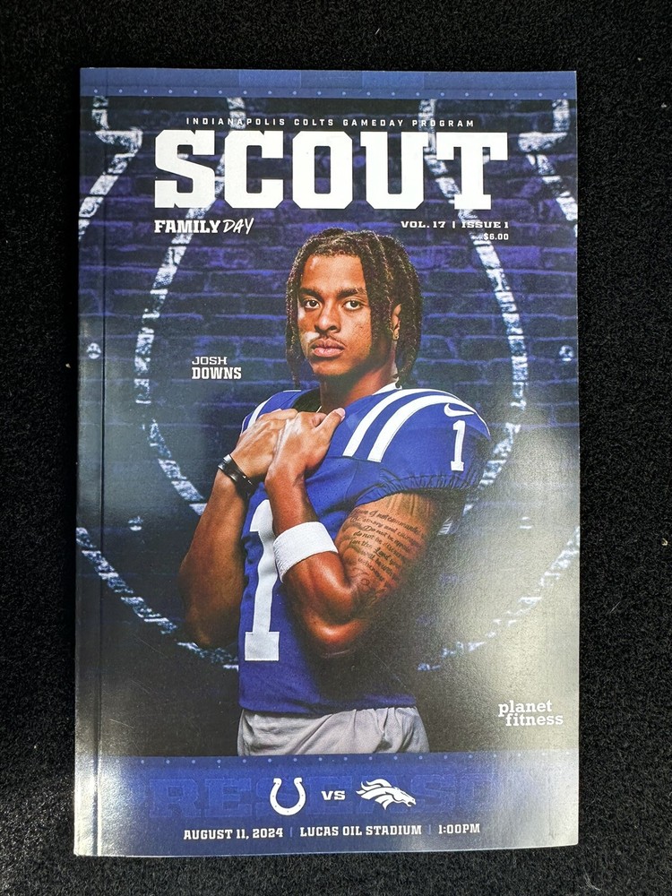 2024 Indianapolis Colts Josh Downs Scout Program Magazine