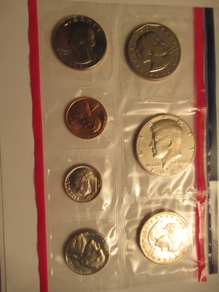 1981 US Mint Uncirculated Set, US Mint Packaging