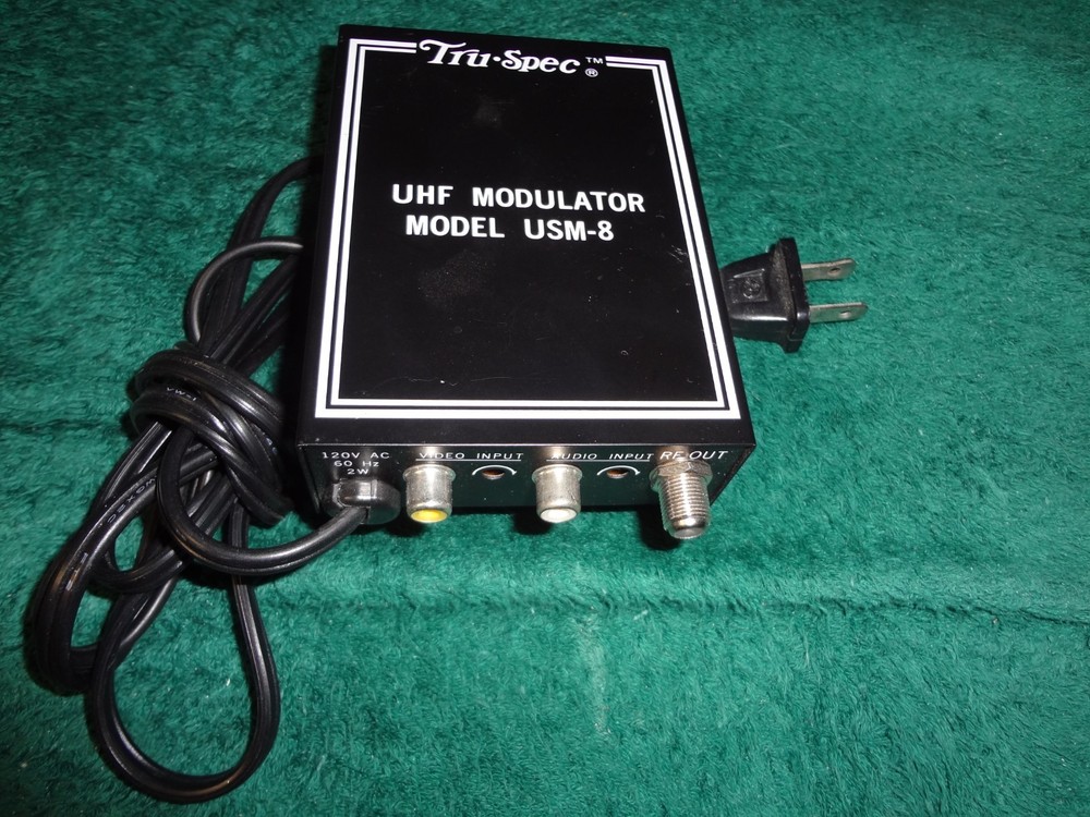 Tru-Spec USM-8 UHF Consumer Agile A/V Modulator UHF Modulator
