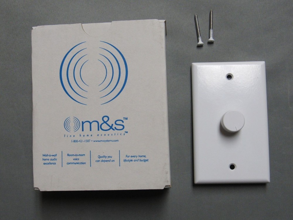 45 Ohm MVC1 Volume Control, White For M&S Music / Intercom System