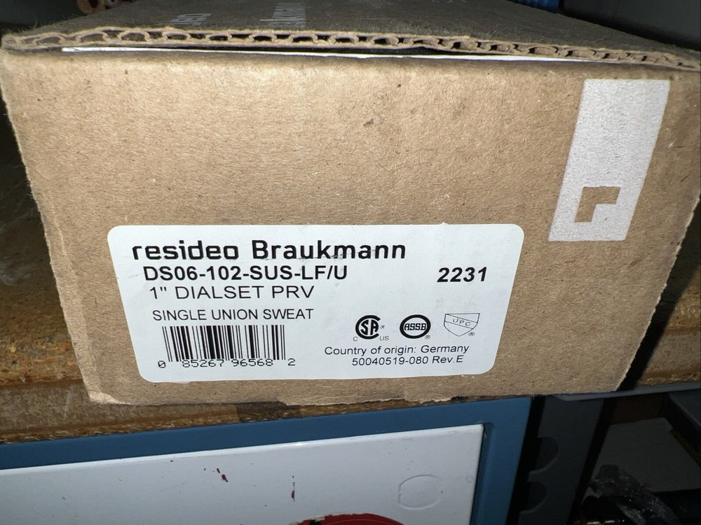 Resideo Braukmann Honeywell DS06-102-SUS-LF 1in Dialset Pressure Regulating Valv