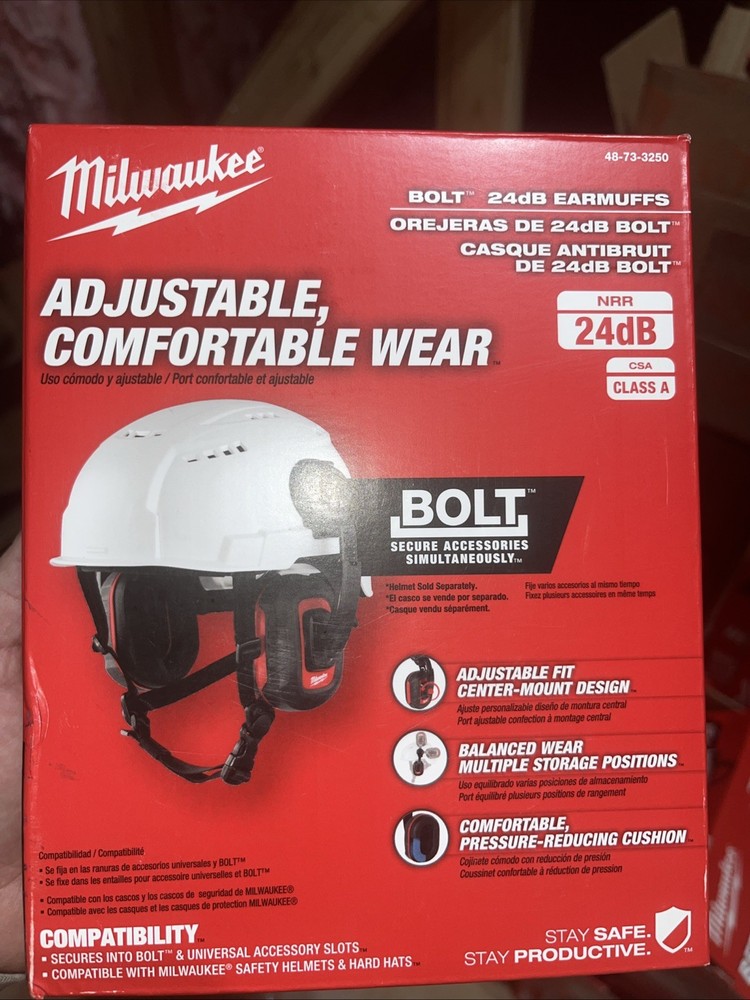 Milwaukee Bolt 24 Db Earmuffs Class A