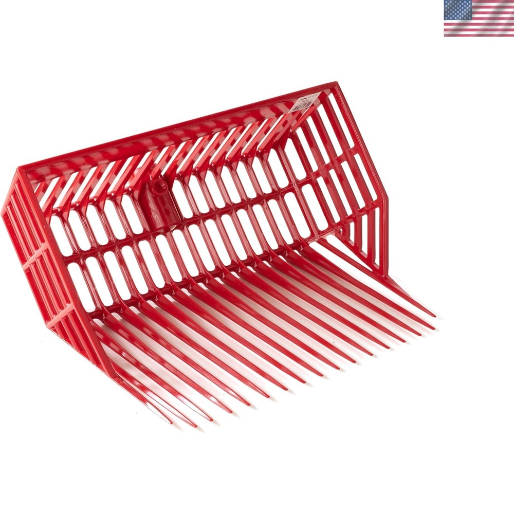 Durable DuraPitch II Replacement Fork Head - Lightweight Manure & Bedding Rake