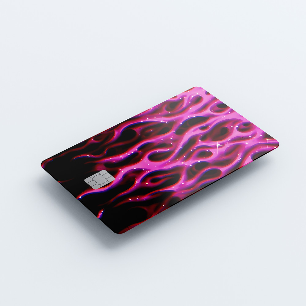 Midnight Flames Card Skin (PINK)