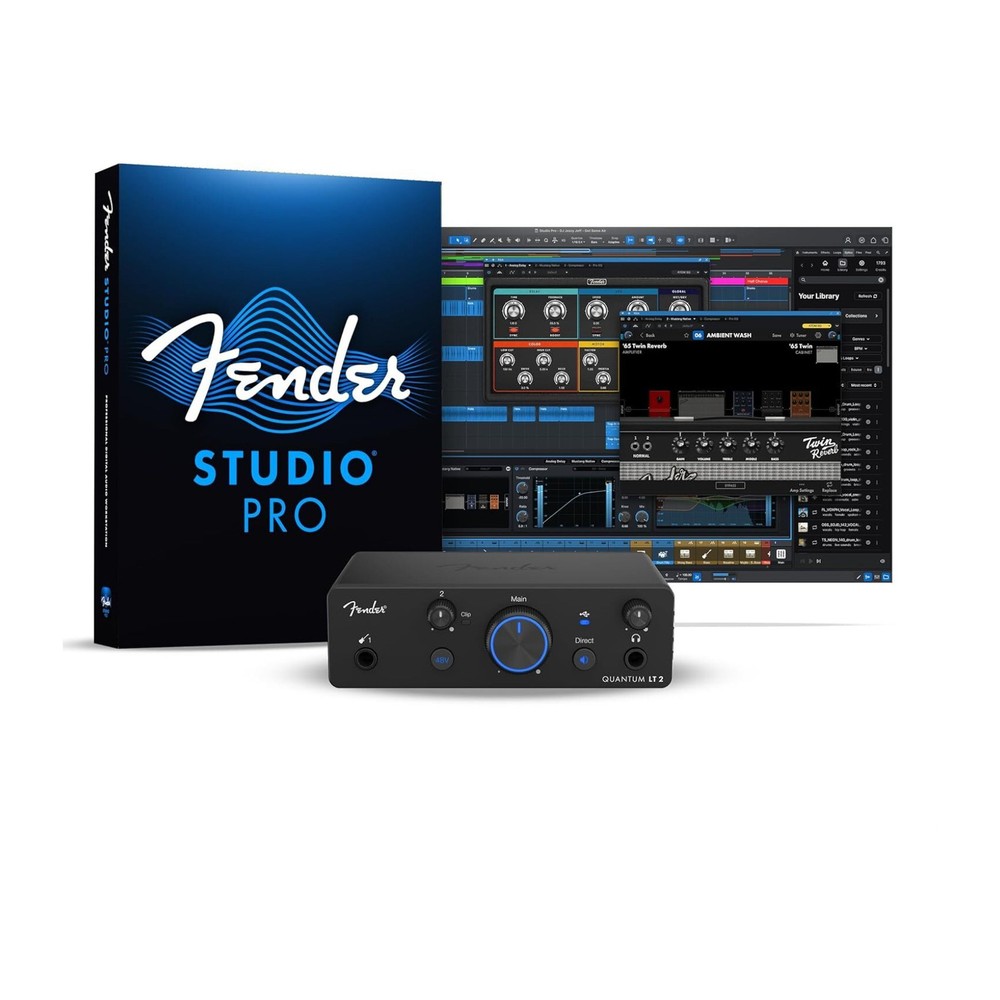 Fender Studio Quantum LT 2 USB-C Audio Interface with MAX-HD Mic Preamp