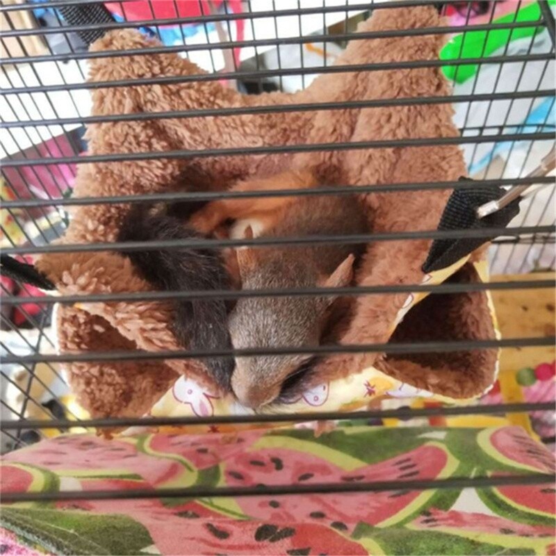 2-layer Plush Cotton Warm Hanging Hammock For Small Animals