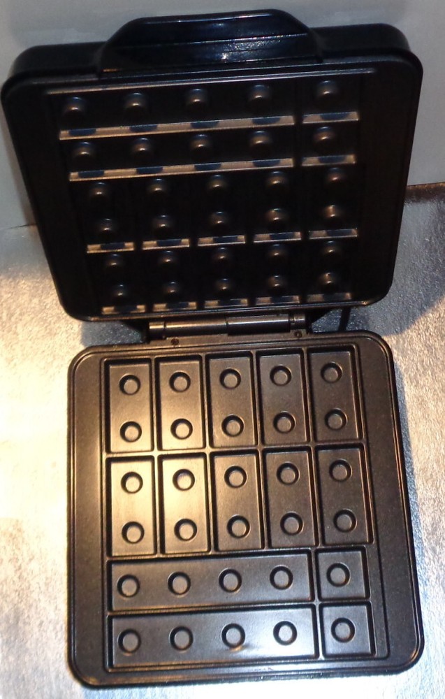 Cucina Pro Waffle WOW Building Brick Mini Waffle/Biscuit Iron Build, Bake, Stack