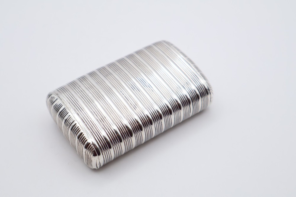 Quality Antique Solid Silver Large Snuff Box Hallmarked Birmingham C.1800