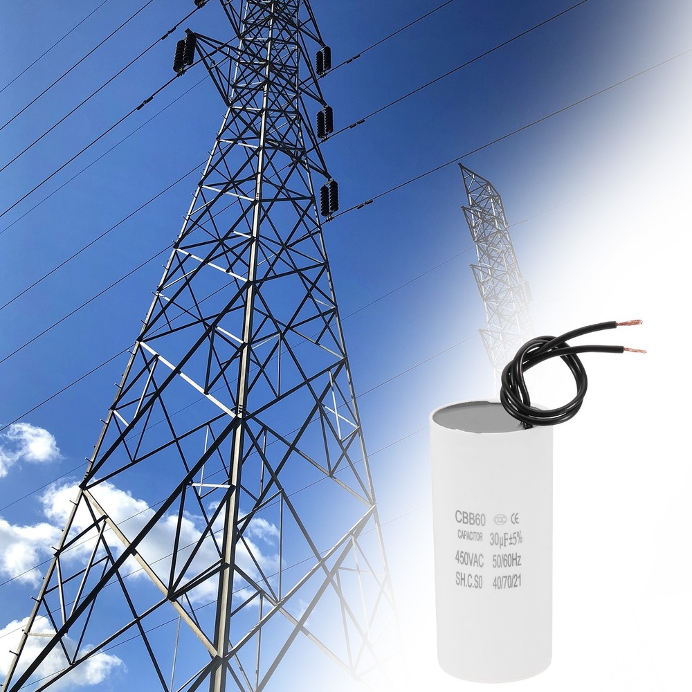 30uF CBB60 Running Capacitor, Run Capacitor,White