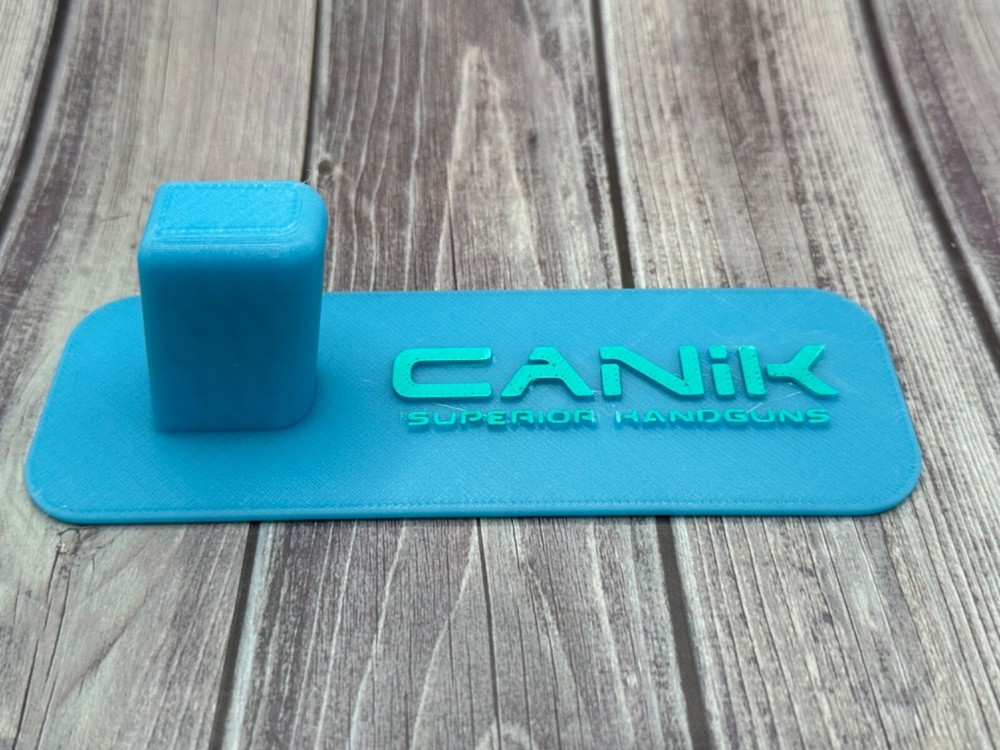 Canik Universal Double Stack Firearm Display Stand UV Glow Blue