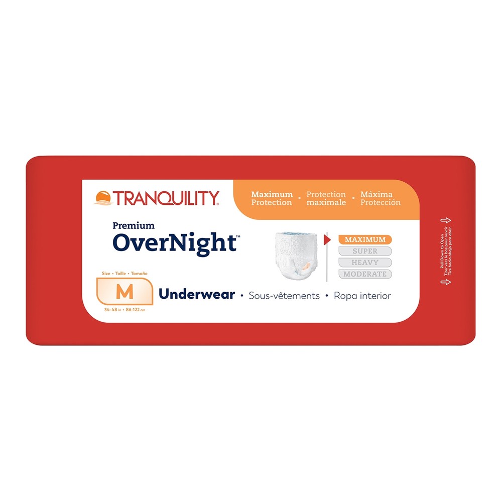 Tranquility Disposable Underwear Medium 72 Ct