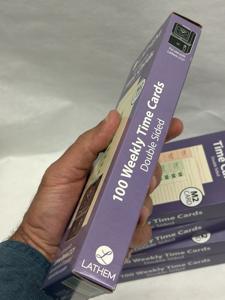 Lathem M2 Time Card For Model 2121 (6 BOXES)