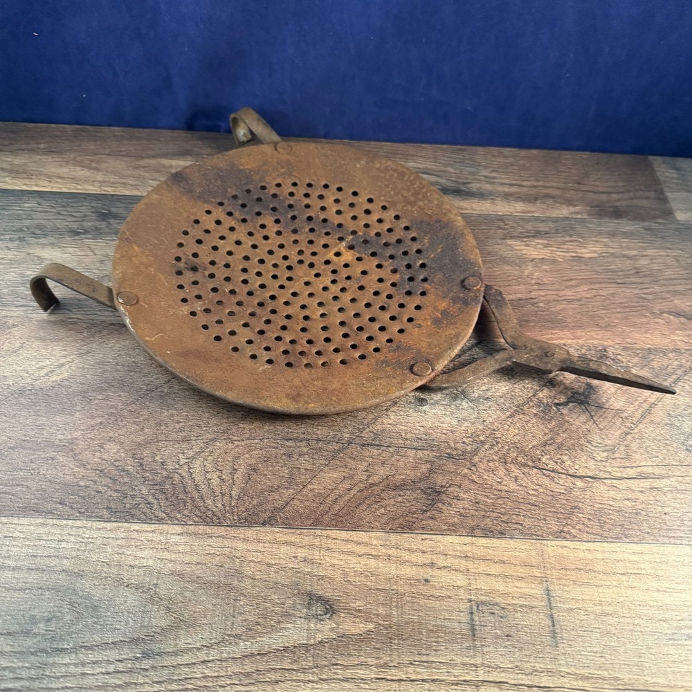 Iron Kitchenware Colander Strainer Cooking Server Sifter No handle 14"L 9"Dia