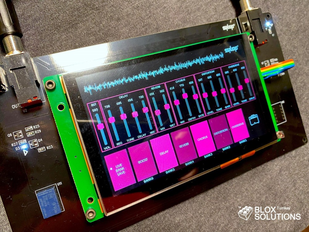 Guitar Multi Effect THG5 OD DS Chorus Reverb Delay Boost Touch Screen