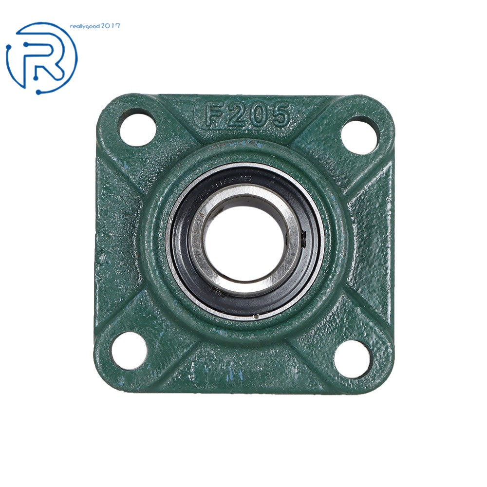 4Pack UCF205-16 1" Bore 4 Bolt Solid Base Pillow Block Flange Mounted Bearing