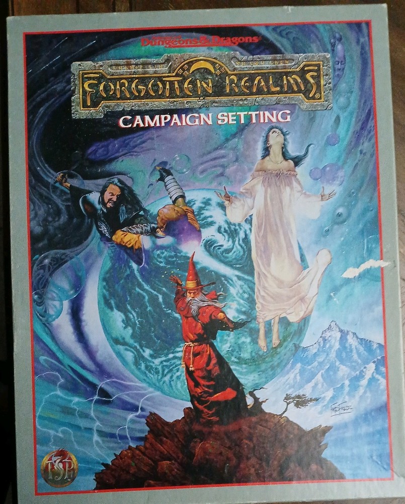 Forgotten Realms Bos Set Dungeons & Dragons TSR 1085 please read script details