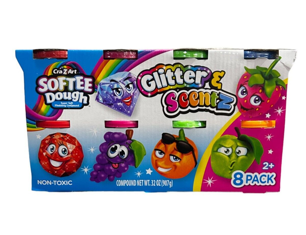 Softee Dough Glitter & Scentz Dough 32 oz 8 Count
