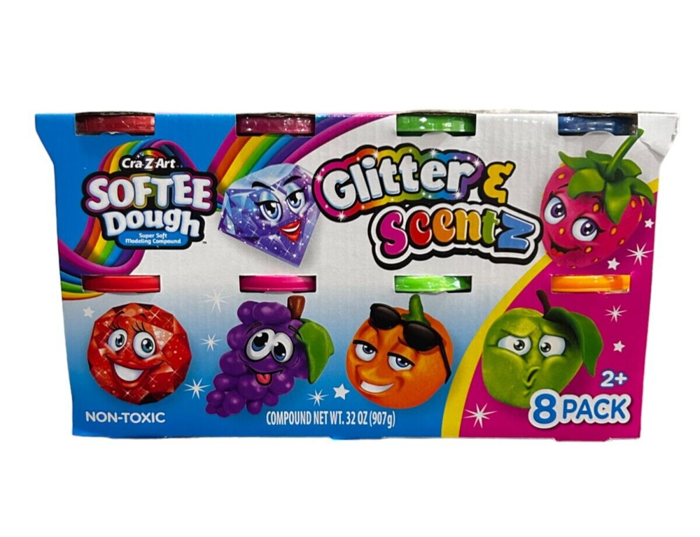 Softee Dough Glitter & Scentz Dough 32 oz 8 Count
