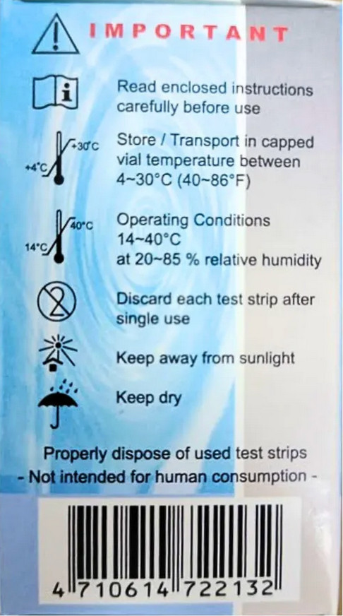 Original New Easy Touch Test Strips For Cholesterol Level Check - 10 Test Strips