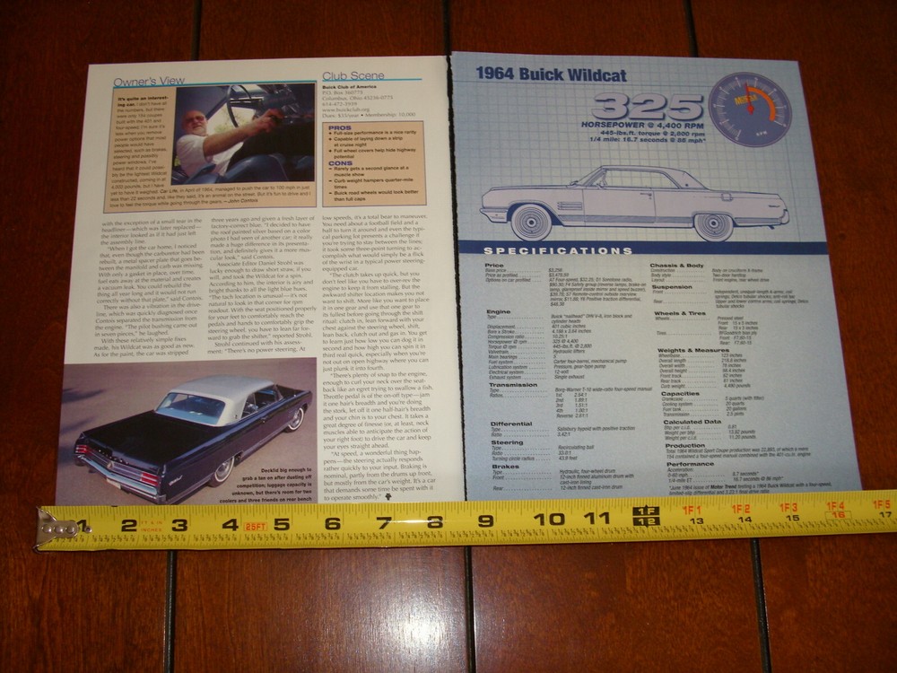 1964 BUICK WILDCAT ORIGINAL 2008 ARTICLE