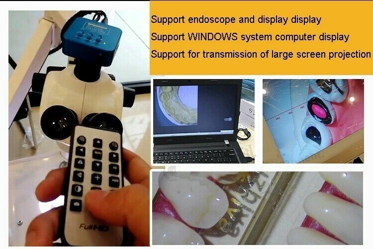 Dental Chair Unit Operating Microscope Endodontic Microscope + Camera Led Light
