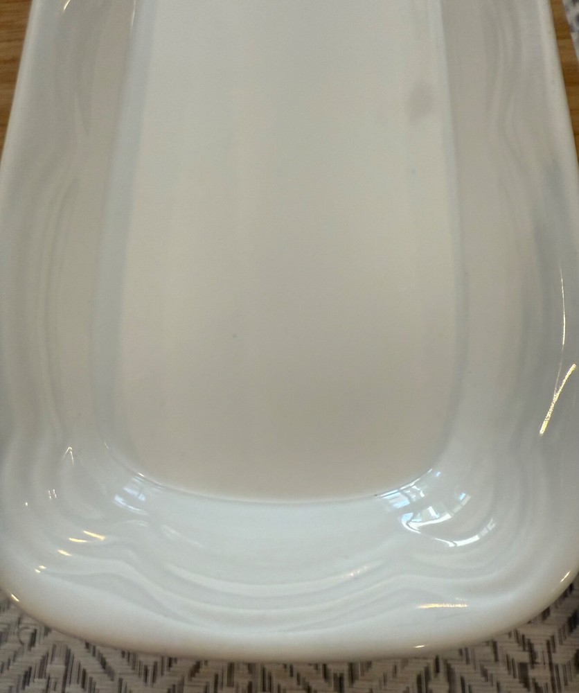 Classic White Stoneware Butter Dish Keeper