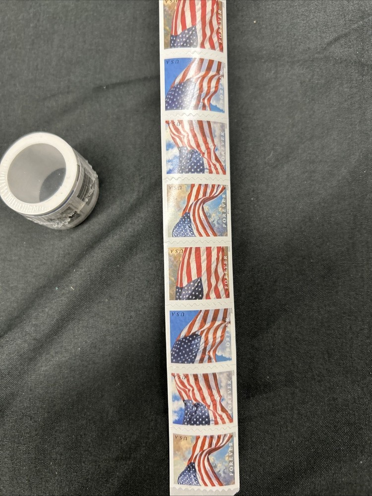 One-Hundred (100) Count Rolls U.S Flags 2024